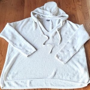 Aerie Oversized Plush Cream Hoodie